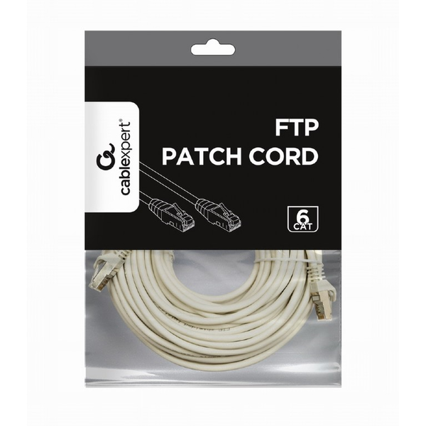 gembird CAT6 FTP-Patchkabel, grau, 10 m
