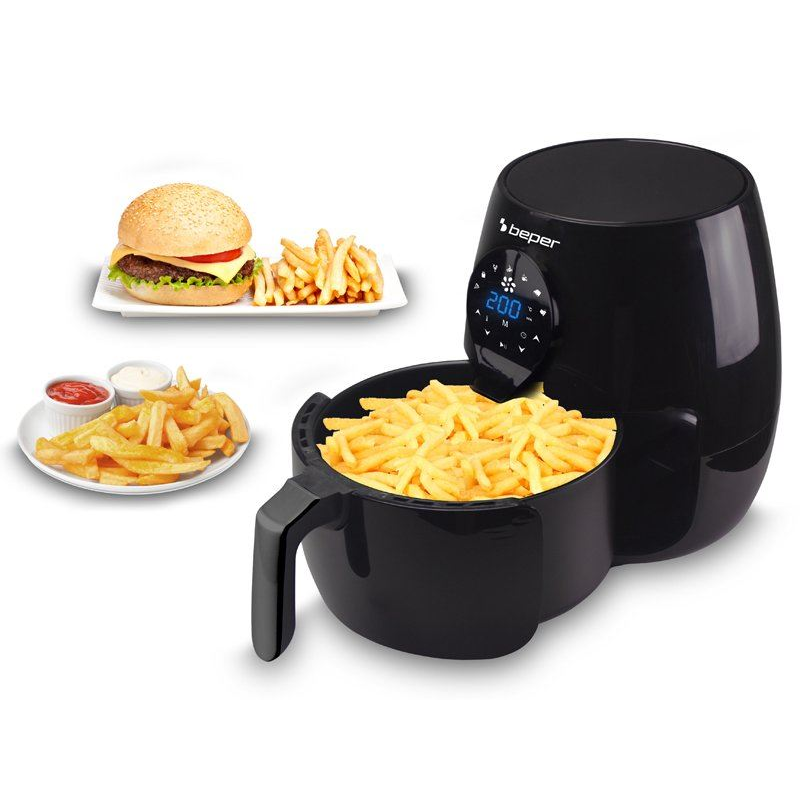 Beper P101FRI050 forrólevegős sütő 5liter fekete (P101FRI050)