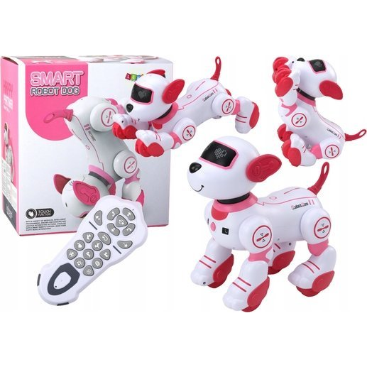 Távirányítós Interaktív Robot Kutya - Táncol, Követi A Parancsokat, Rózsaszín (19741)