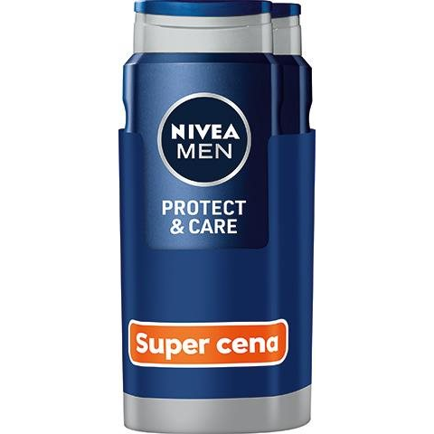 NIVEA MEN Protect & Care Shower Gel 2 × 500 ml (9005800358307)