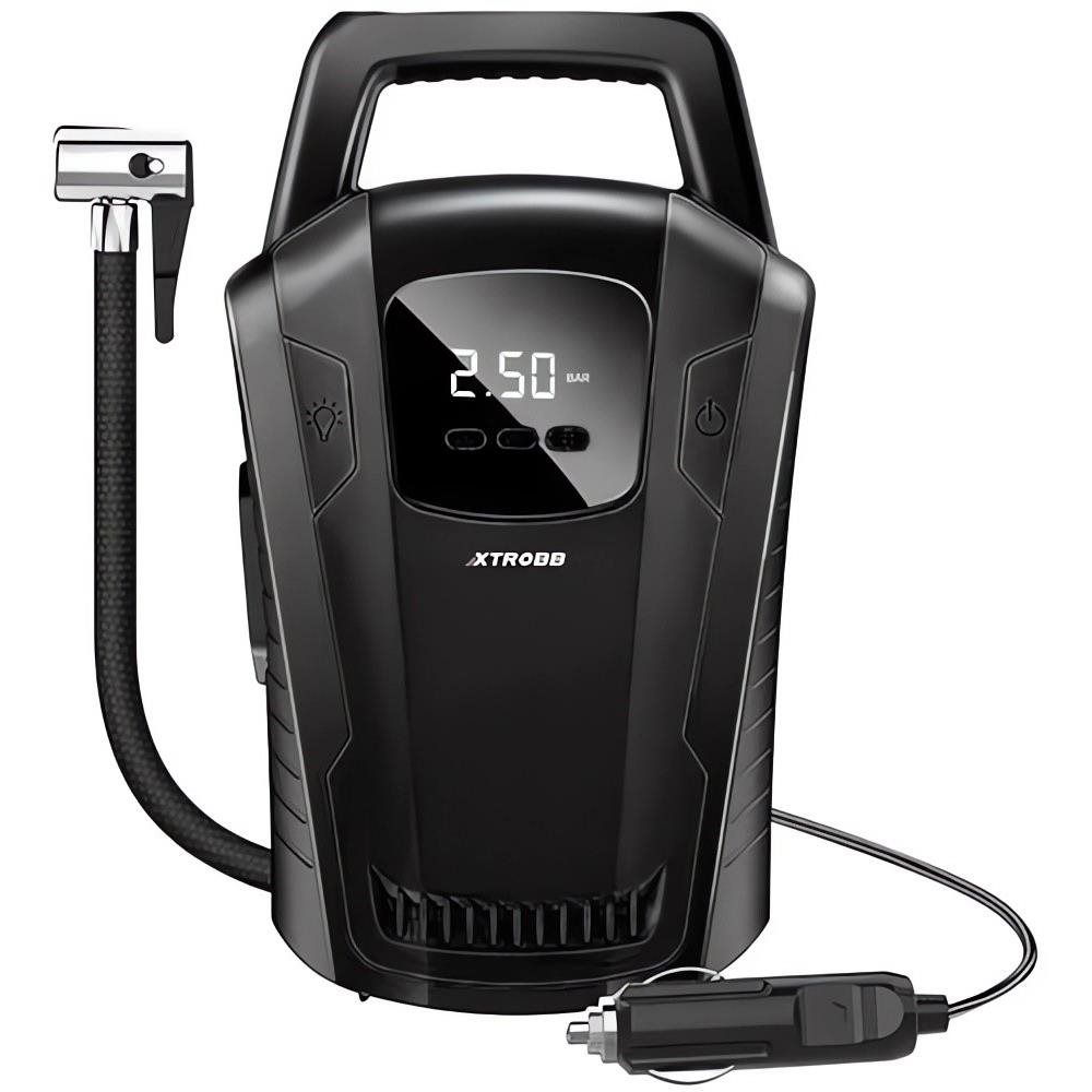 Xtrobb 21866 Compressor 12 V, 150 PSI/10 bar, 12 W, LCD, black (00021866)