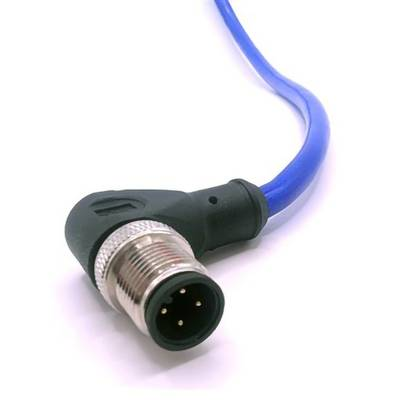 Mueller Electric C4B81M010 Érzékelő-/működtető összekötő M12 Dugó, hajlított 10 m Pólusszám: 4 1 db (C4B81M010)
