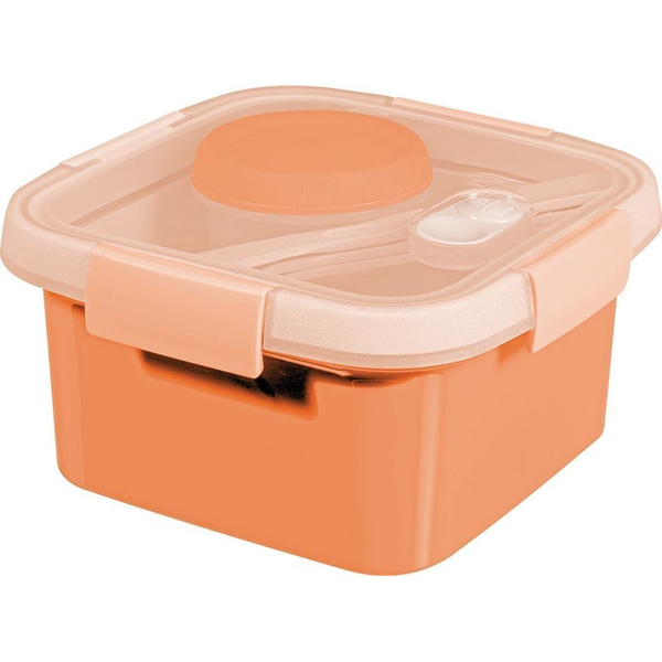 CURVER SMART FRESH SQUARE FOOD CONTAINER 1.1 L/ PEACH