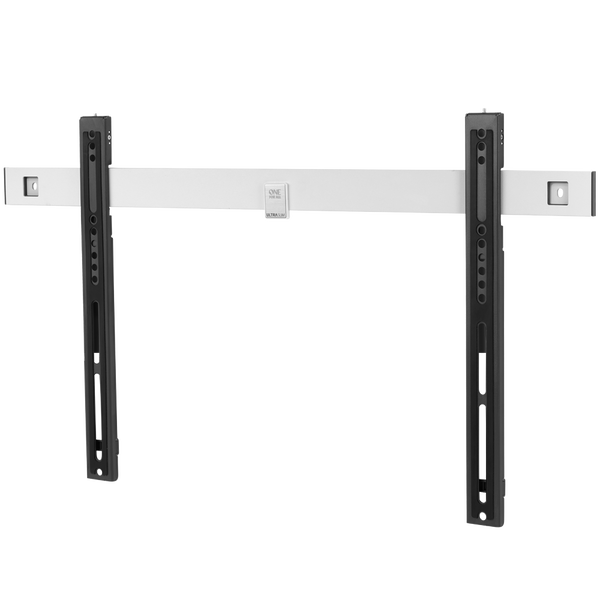 Стойка за стена ONE For ALL TV, 32-84", Фиксирана, Максимално тегло 80 кг, VESA 100x100/200x100/200x200/300x200/300x300, Черен