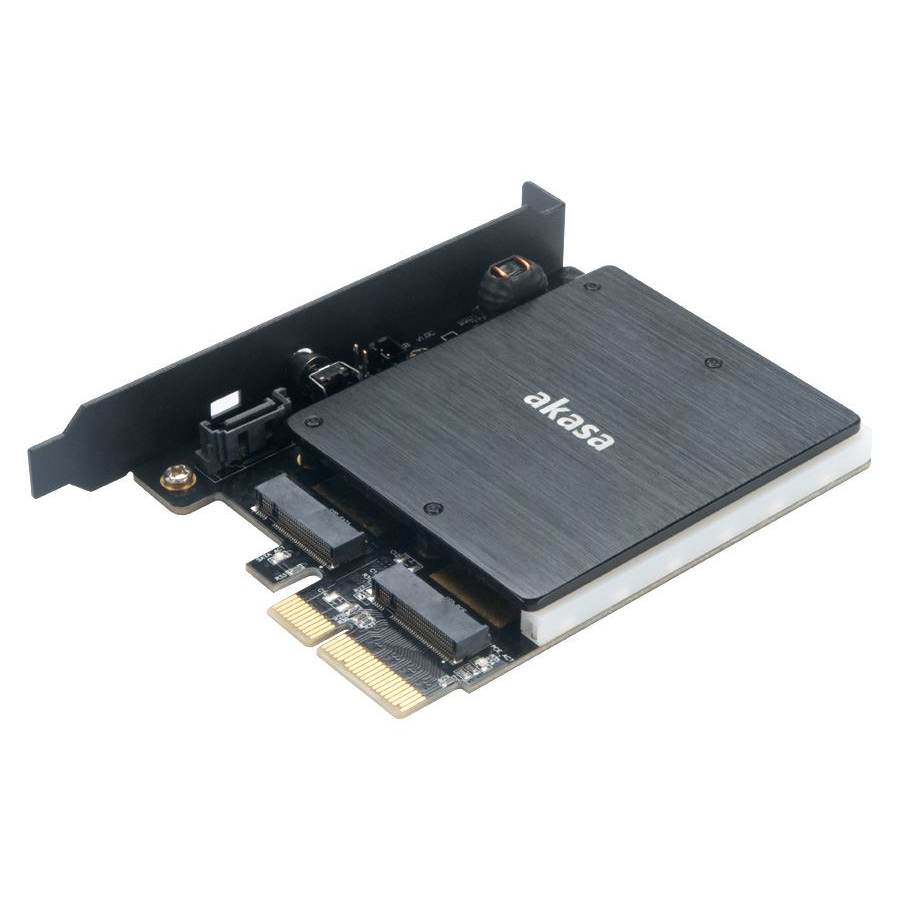 Akasa 2x M.2 bővítő kártya PCI-E (AK-PCCM2P-03) (AK-PCCM2P-03)