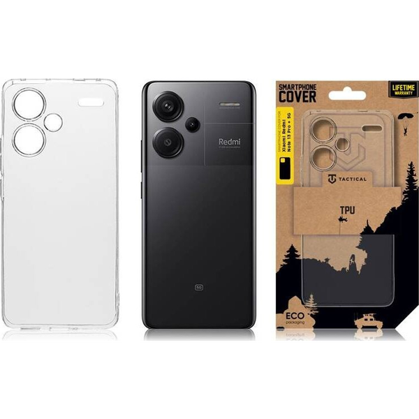 Tactical TPU Xiaomi Redmi Note 13 Pro+ 5G hátlap tok, átlátszó