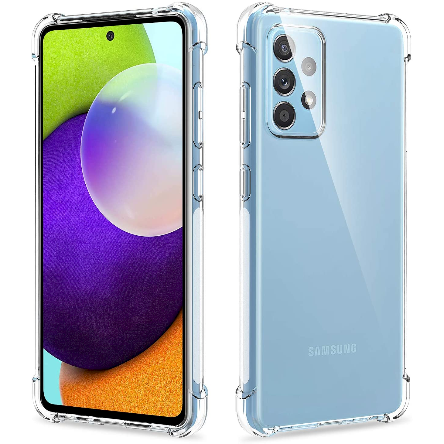 Fusion Anti Shock Samsung Galaxy A52 4G/5G / A52s Szilikon Tok - Átlátszó (FSN-SHK-SA-A525-TR)