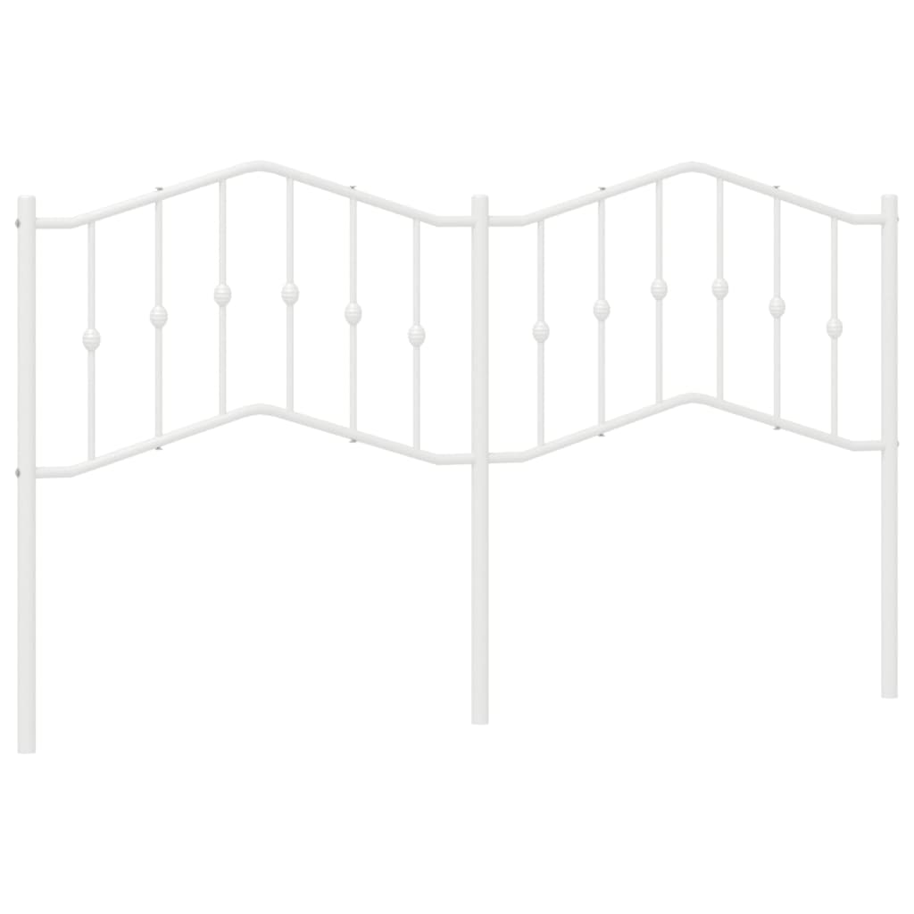 fehér fém fejtámla 160 cm (373873)