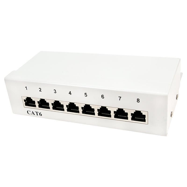 TOE Patch Panel Desktop 8-port CAT6 Grijs LogiLink