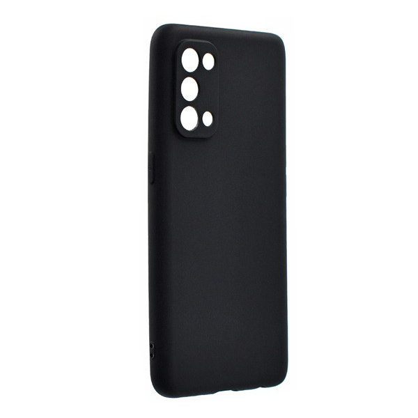 Szilikon telefonvédő (matt) FEKETE [Oppo Reno 5 5G] (5996591072630)