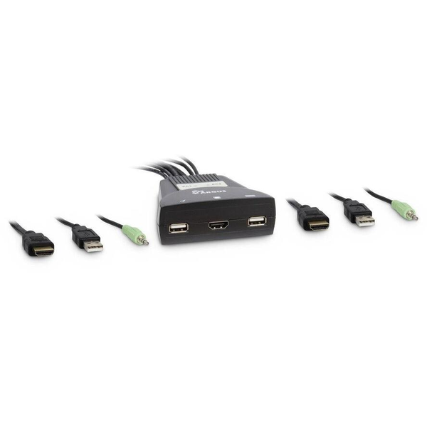 Inter-Tech KVM Switch LS-21HA HDMI, 2 Port, Kunststoff retail (88887340)