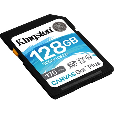 Paměťová karta SD Kingston 128GB Canvas Go! Plus 170MB/90MB