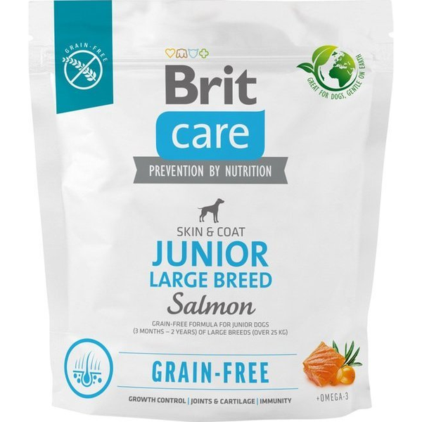  Brit Sucha karma dla psa Dog Grain-free Junior Large Breed Salmon 1 kg