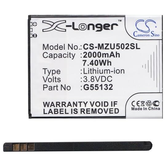 Cameron Sino Navon Mizu M502 Li-Polymer (3.8V/2000mAh, NAVON G55132 kompatibilis) akkumulátor (CS-MZU502SL)