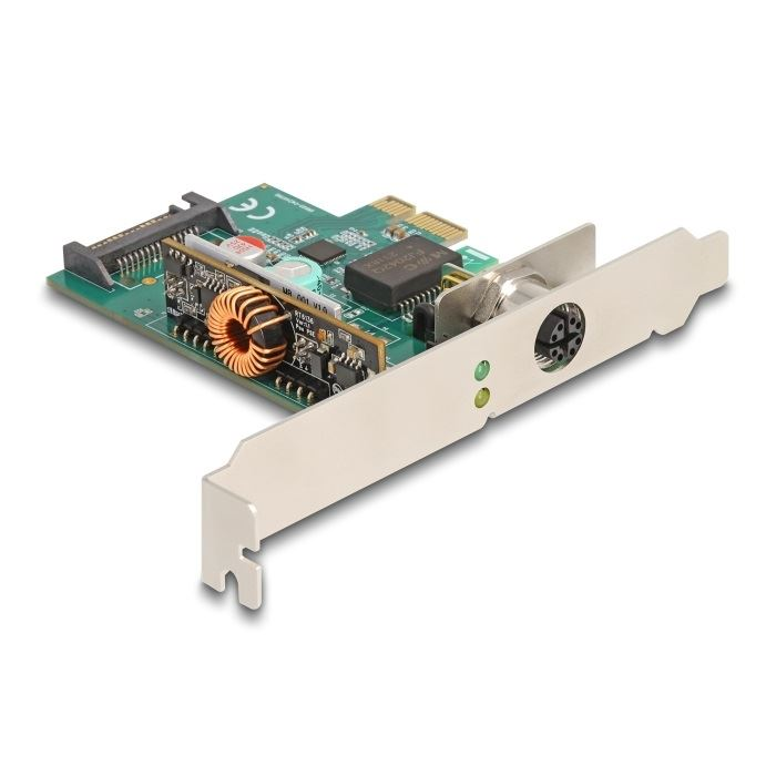 Delock PCI Express x1 kártya - 1 x M12 2,5 Gigabit LAN PoE+ (90760) (90760)