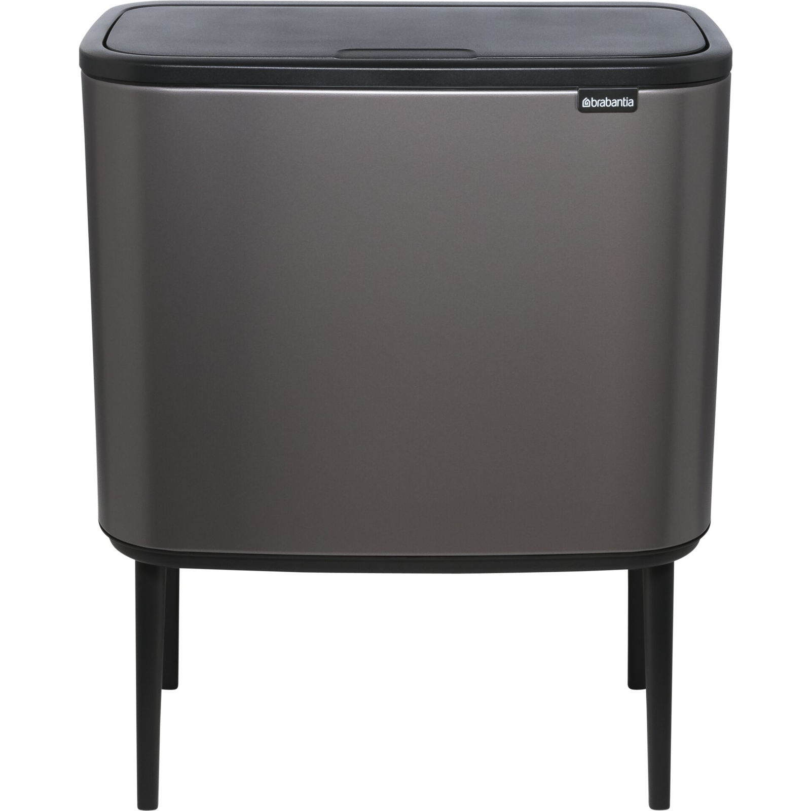 Brabantia Mülleimer Bo Touch 23 + 11 literes szemetes kosár - Szürke (316142)