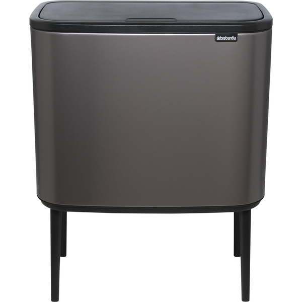 Brabantia Mülleimer Bo Touch 23 + 11 literes szemetes kosár - Szürke