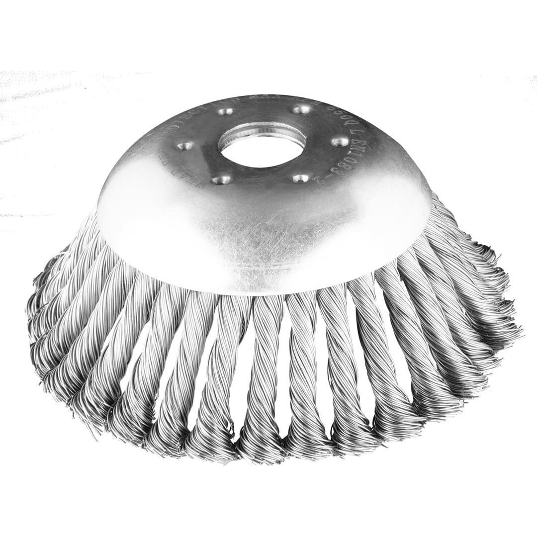 Drótkefe Benzines Kaszához 150 x 25,4 mm, Kemény, Csomózott Drót (TOP-55H100)