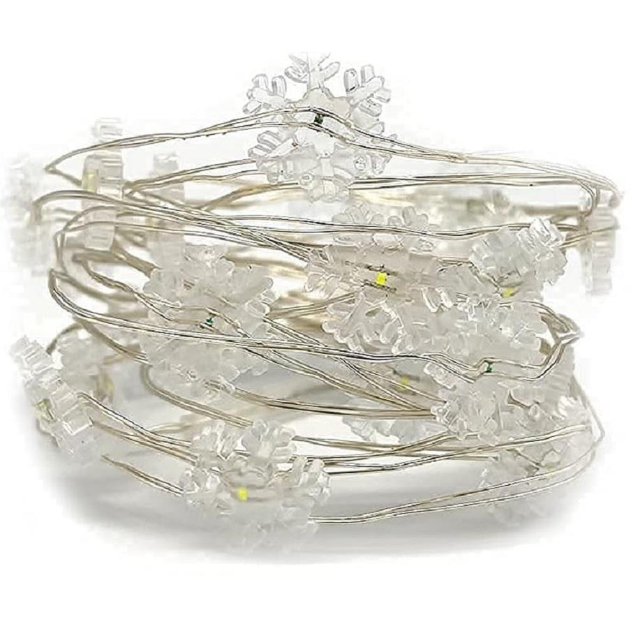 Aca Lighting - Pelyhek, hidegfehér, 200 cm, IP20, 2× AA (X01202114)