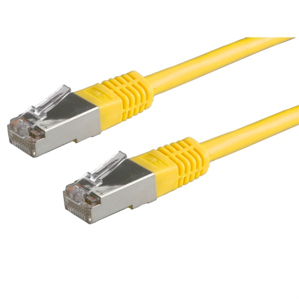 VALUE Patchkabel Kat.6 Class E S/FTP PiMF gelb 0,5m