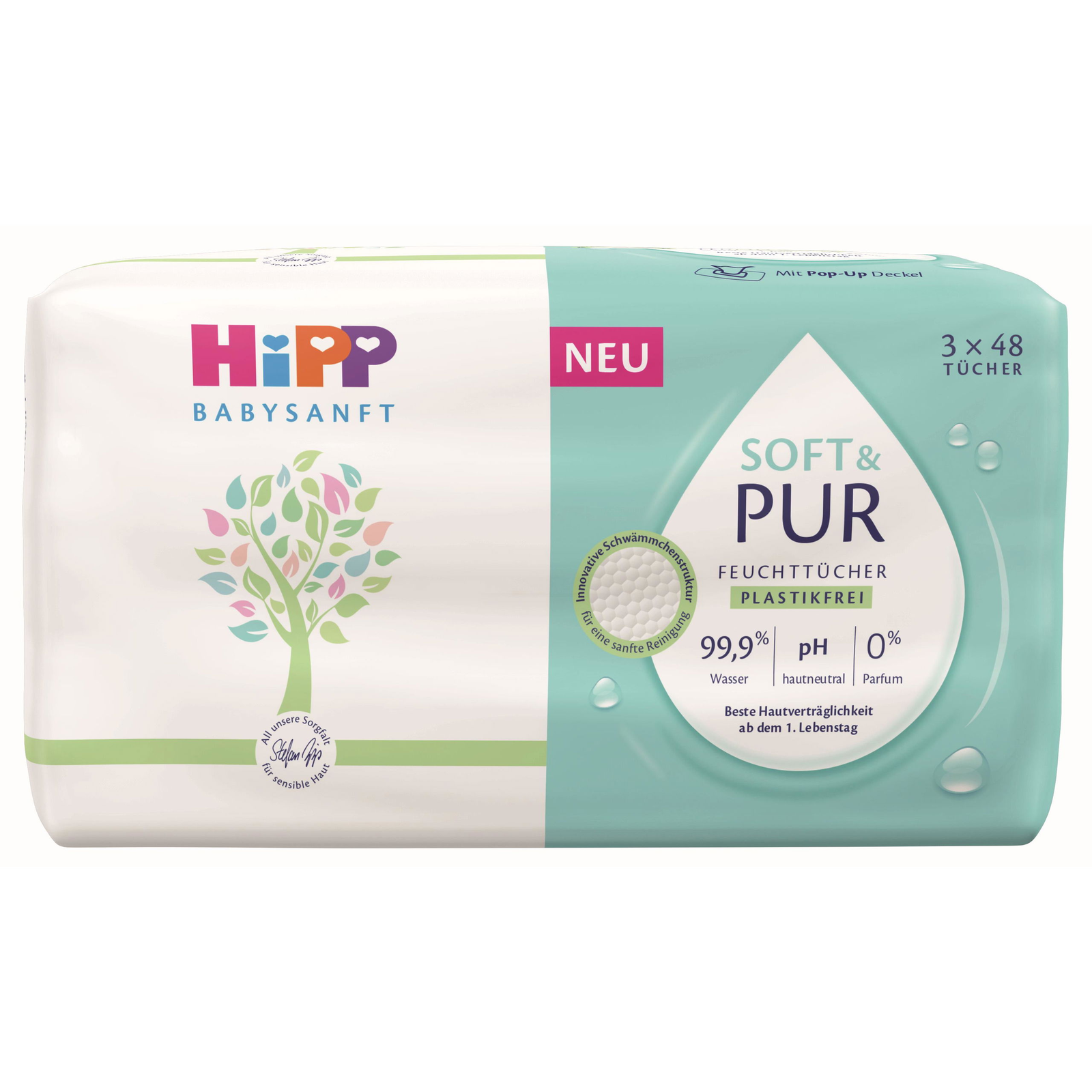 HiPP Babysanft Soft &Pur (3×48 db) (4062300445475)