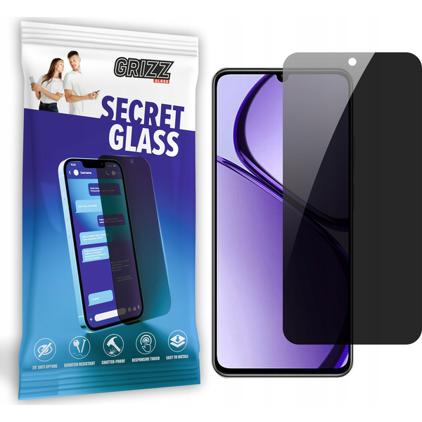  GrizzGlass Szkło prywatyzujące GrizzGlass SecretGlass do Realme Narzo N63