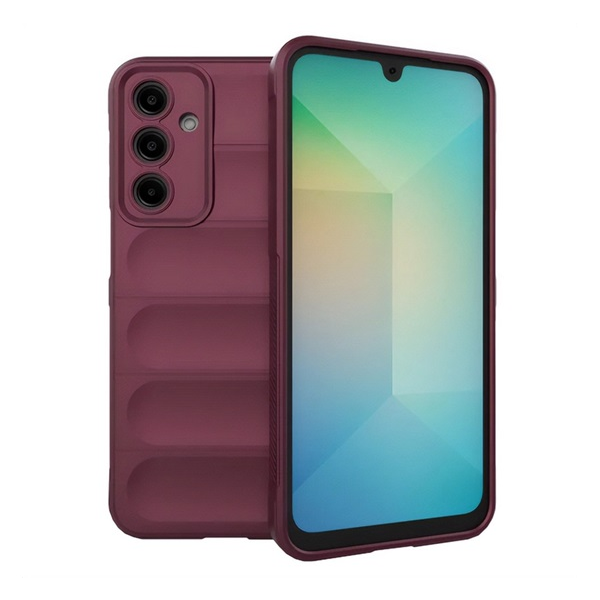 Szilikon telefonvédő (ütésállóság, kameravédő, 3D) BORDÓ Samsung Galaxy A56 5G (SM-A566) "Gigapack csomagolás" (GP-166399)