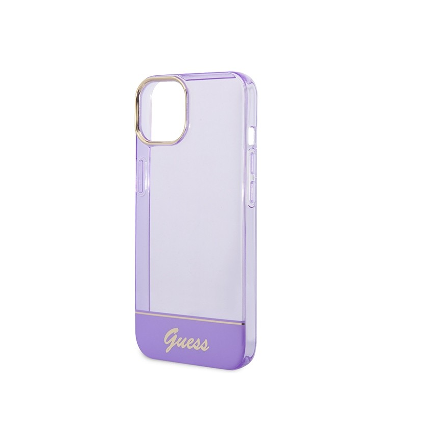 Guess Apple iPhone 14 Plus Tok - Átlátszó/Lila (GUHCP14MHGCOU)