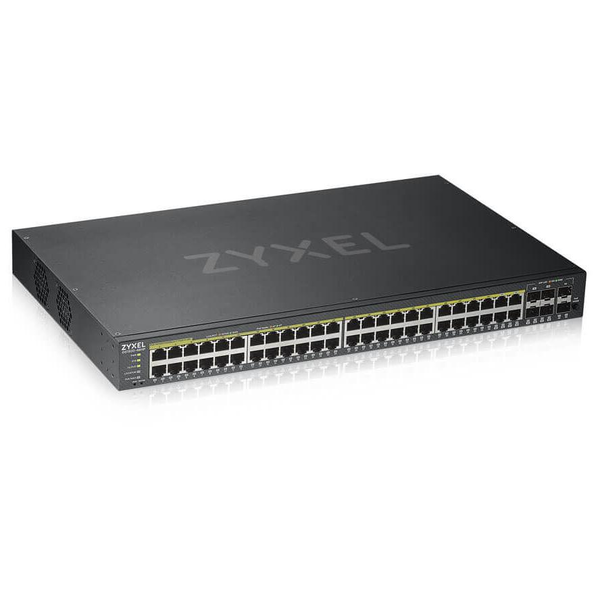 Zyxel GS1920-48HPV2 Gestito Gigabit Ethernet (10/100/1000) Supporto Power over Ethernet (PoE) Nero