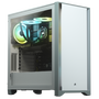 CORSAIR 4000D Edzett Üveg Mid-Tower Gépház, Fehér