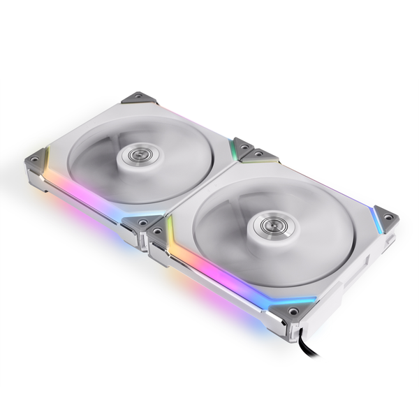 Вентилатори Lian Li UNI SL140, ARGB, 2 Fan комплект, Включен контролер, Бял