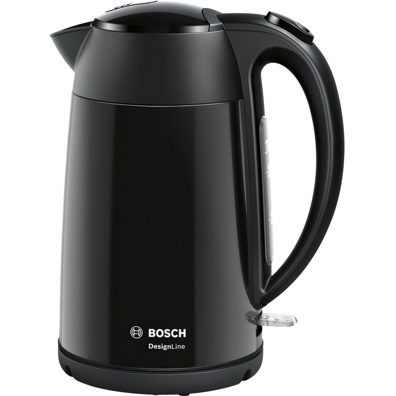 Bosch TWK3P423 DesignLine vízforraló fényes fekete (TWK3P423_)