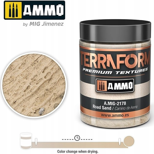  Vallejo Ammo: Terraform Premium Textures - Road Sand