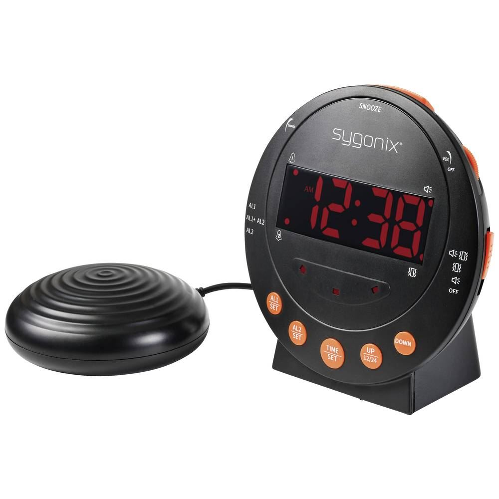 SYGONIX Elektronikus ébresztőóra, fekete, SY-5266562 (SY5266562)
