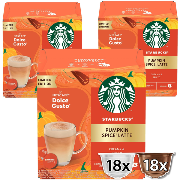 STARBUCKS® Pumpkin Spice Latte by NESCAFÉ Dolce Gusto 12 kapszula, 6 csésze