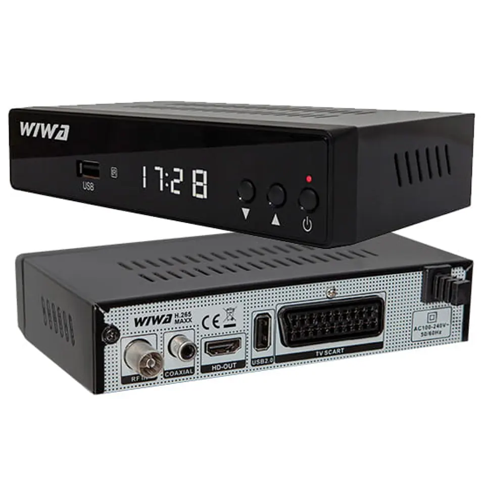 WIWA H.265 MAXX DVB-T/DVB-T2 H.265 HD Set-Top box vevőegység (H.265 MAXX)