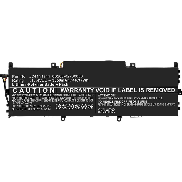 CoreParts MBXAS-BA0252 laptop reservedel Batteri