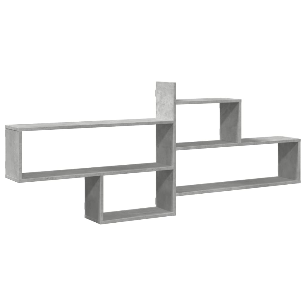 betonszürke forgácslap fali polc 167,5 x 18 x 68 cm (853320)