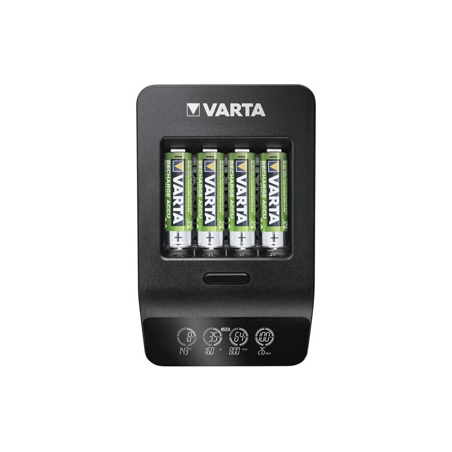 Varta Ladegerät LCD Smart Charger+ inkl. 4x AA 2100mAh (57684101441)