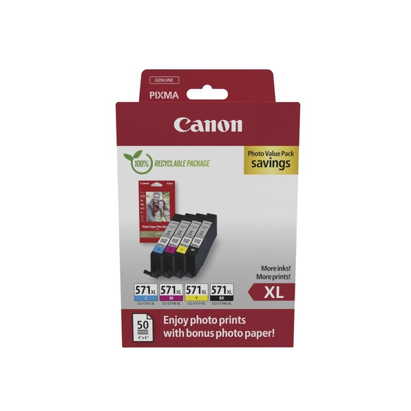 Canon CLI-571XL Ink Cartridge C/M/Y/BK