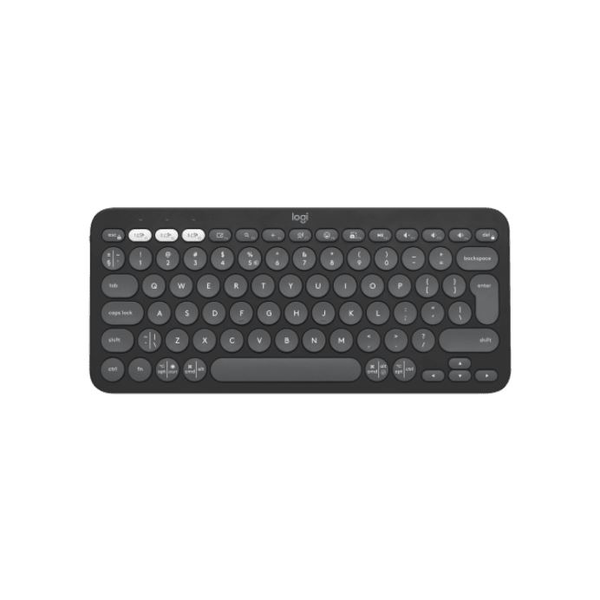 Logitech Pebble Keys 2 K380s tastatur Universel RF trådløs + Bluetooth QWERTZ Tysk Grafit