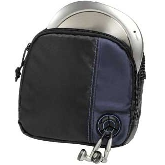 Hama CD Player Bag for Player and 3 CDs, black/blue Nero