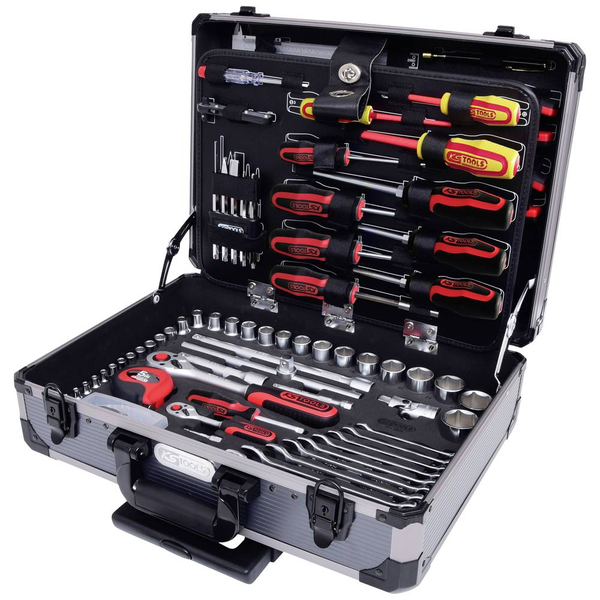 Maletín De Herramientas Universal De 130 Piezas 1/4" + 1/2" 911.0630 Ks Tools
