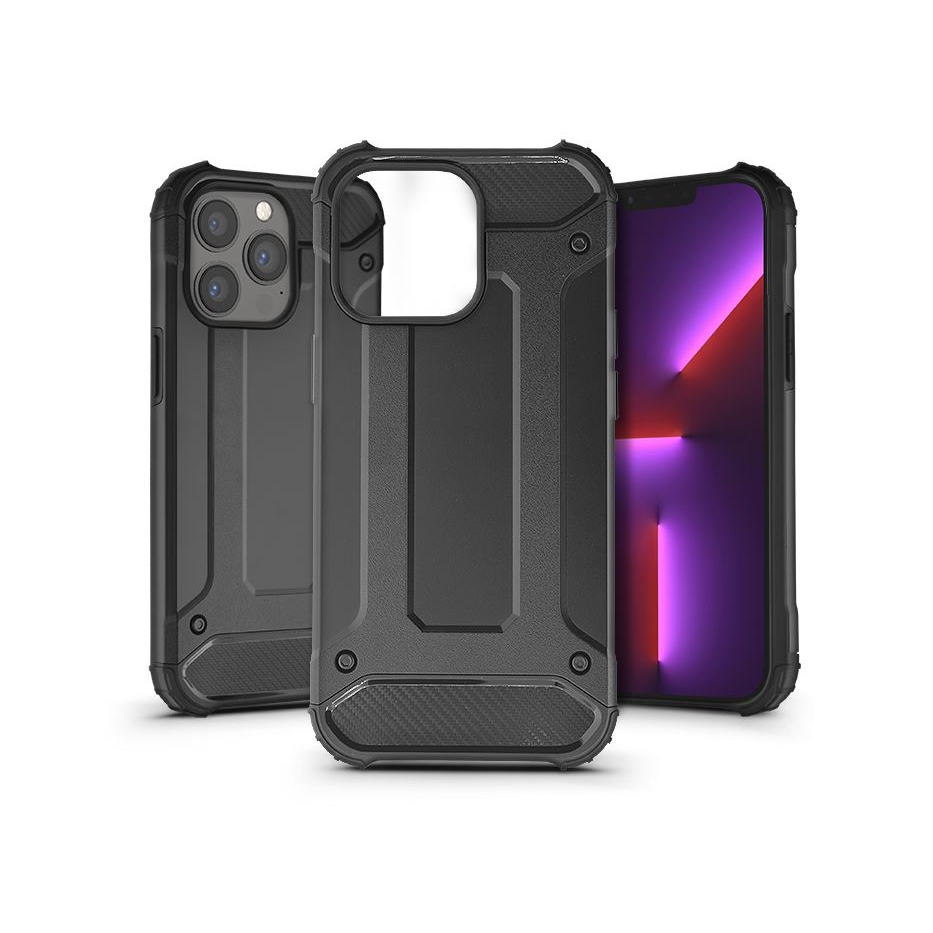 Haffner Armor Apple iPhone 13 Pro ütésálló tok fekete (PT-6316) (PT-6316)