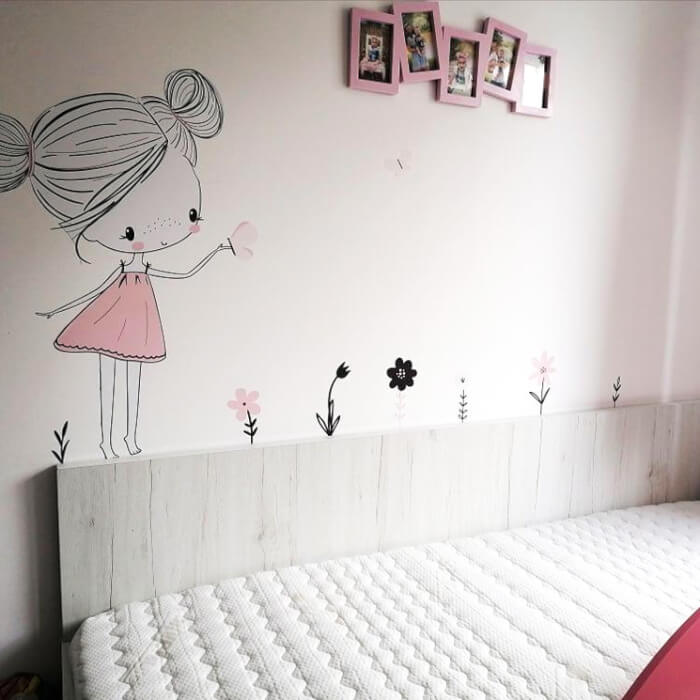 Falmatrica - INSPIO tündér púder színekben pillangókkal és virágokkal (9131f)