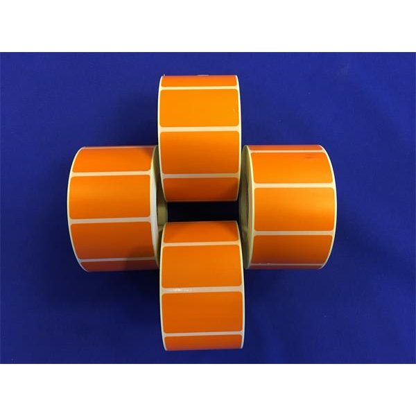 Etikett, thermo, 25x45 mm, 1000 etikett/tekercs, narancs (ISCT2545N) (ISCT2545N)