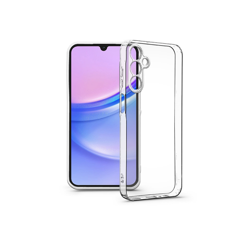 Haffner Clear Case Box kameravédős szilikon tok - Samsung A155 Galaxy A15 4G/A155G - átlátszó (HF258978)