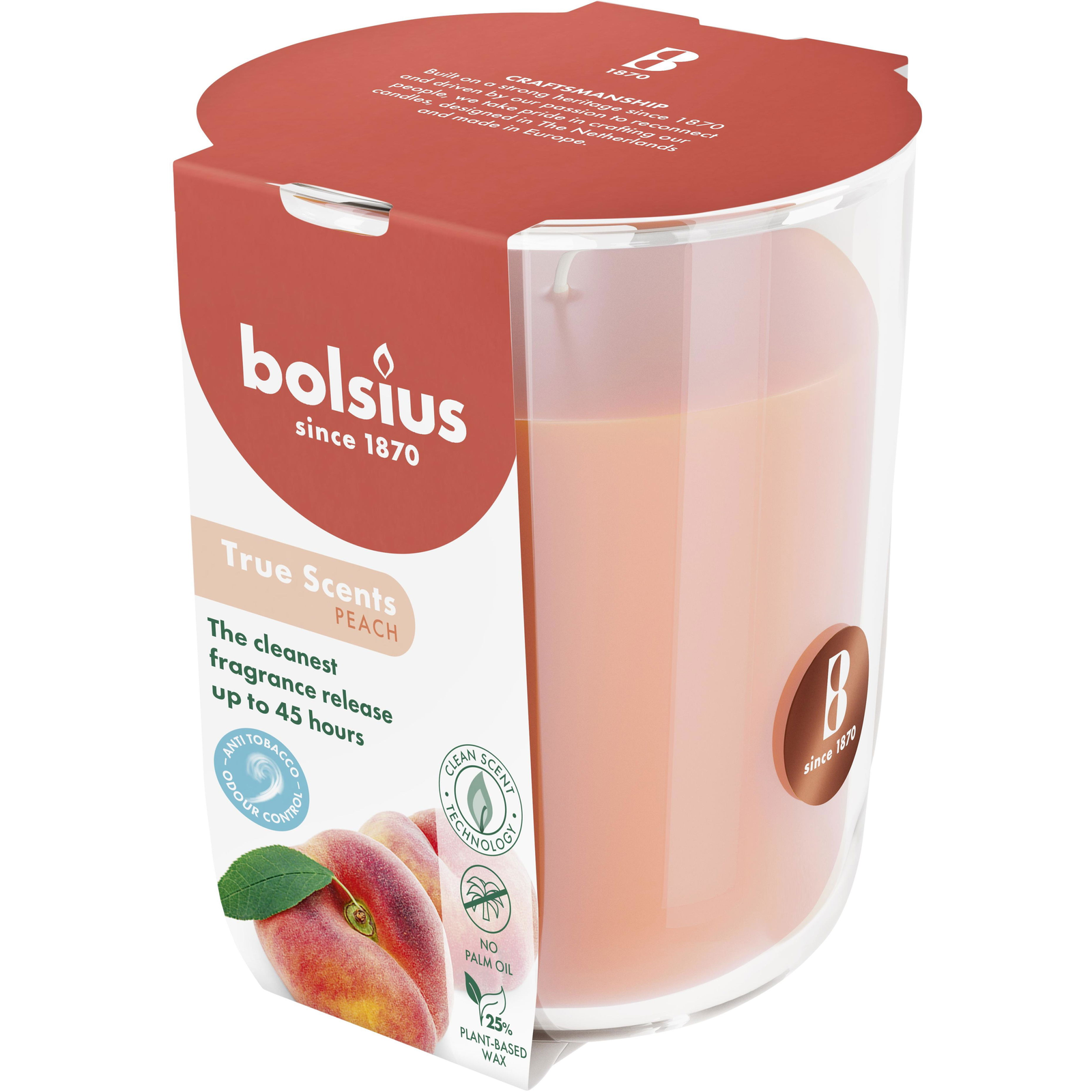 BOLSIUS Peach 45 óra (8717847190826)