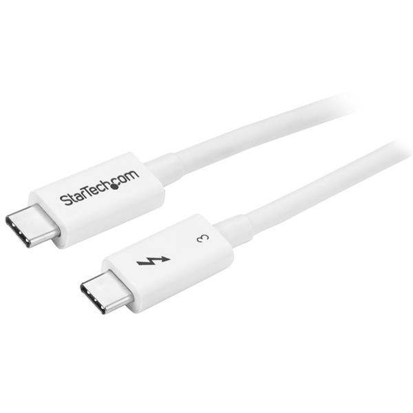 StarTech.com TBLT34MM50CW Thunderbolt kabel 0,5 m 40 Gbit/sek. Hvid