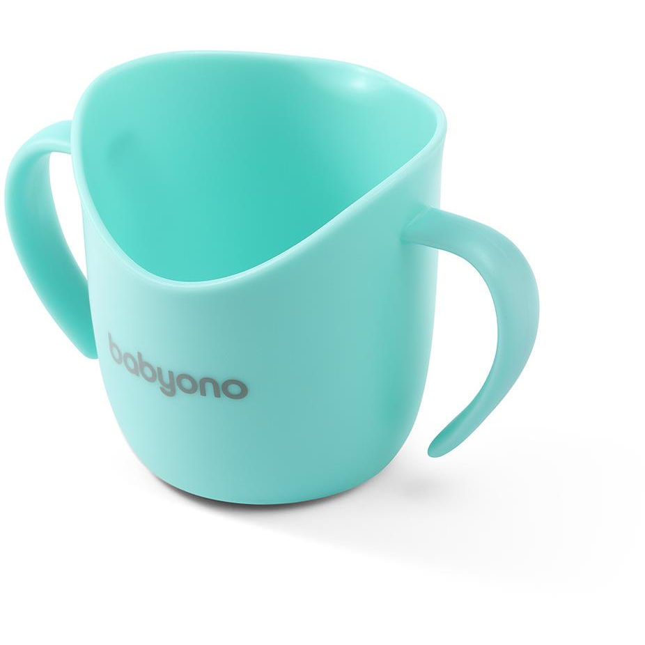 BabyOno ergonomikus tanulópohár 120 ml - menta (5901435413784)